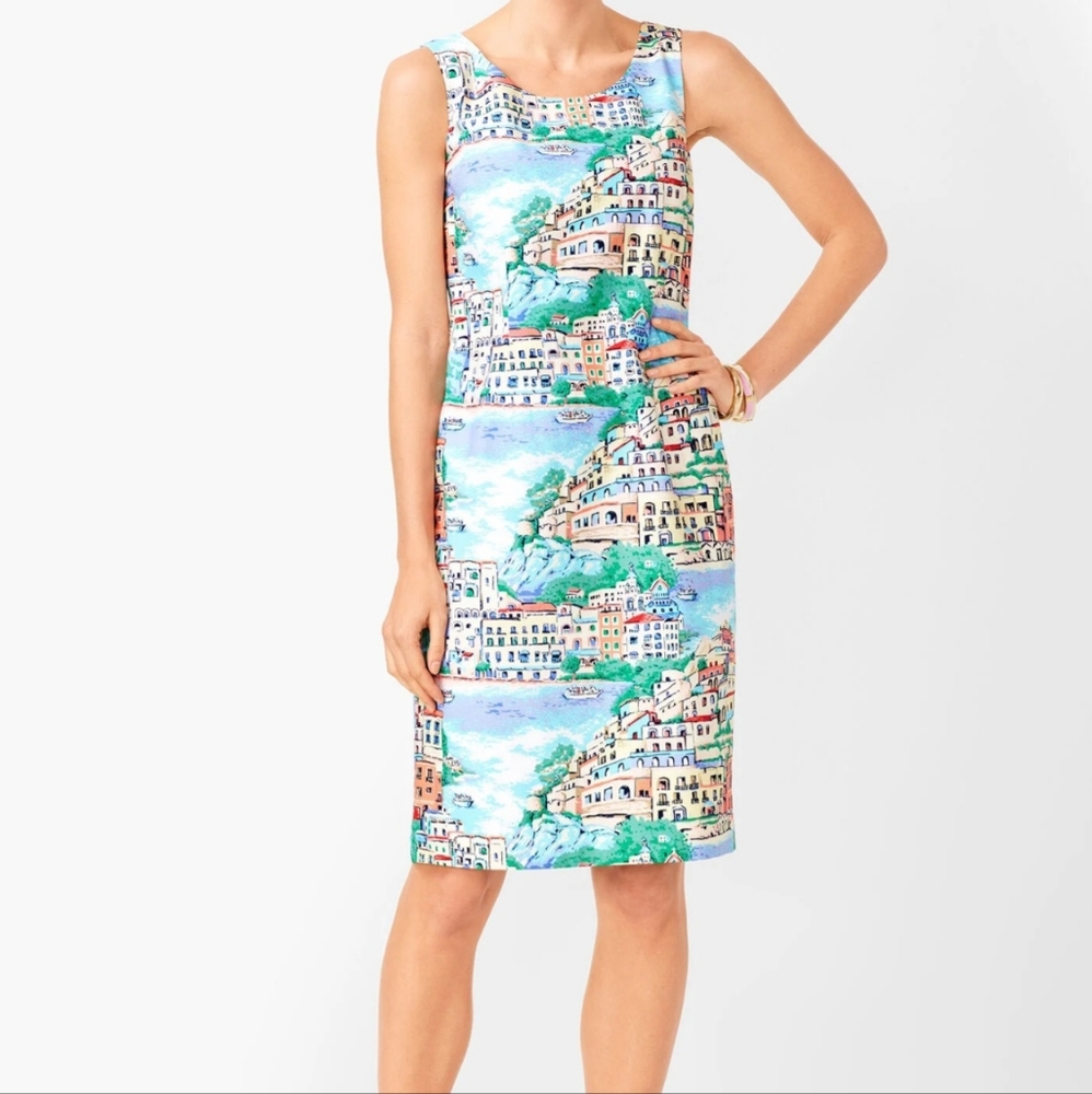 NWT Talbots Scenic Village Shift Dress Size 2